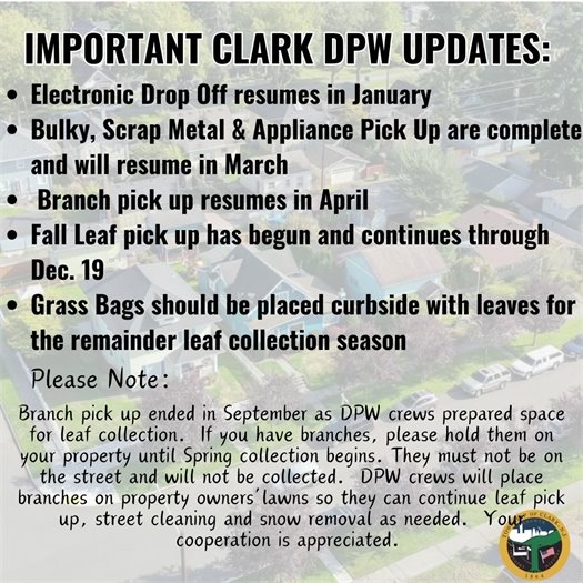 DPW Announcements