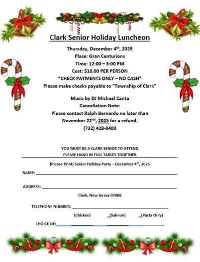 Clark senior citizen luncheon