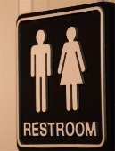 Restroom recreation notice